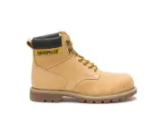 CAT Second Shift Steel Toe Work Boots Men's - Honey Tan