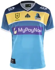 Gold Coast Titans Home Jersey Sizes Medium - 6XL Blue NRL Dynasty In Stock! 22