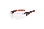 Safety Glasses Scope Speed - Black/Red Frame Anti Fog Anti Scratch - - Box of 10