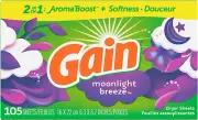 , Fabric Softener Dryer Sheets, Moonlight Breeze, 105 Count