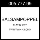 IKEA BALSAMPOPPEL Flat Sheet White Twin/Twin X-long 005.777.99
