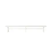 Blake Aluminium Dining Bench 300cm White