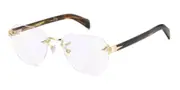 David Beckham DB 7145 Blue-Light Block T5U/2Y Men's Glasses Gold Size 54 - Private Health Rebate - Blue Light Block Available