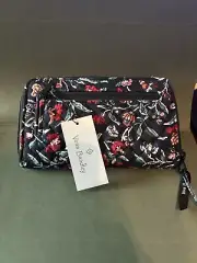 Vera Bradley RFID Turnlock Wallet - Perennials Noir - NWT - 28435-18242