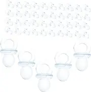 ifundom 50pcs Baby Shower Decorations Mini Pacifiers Shower Party Favor Game Charms for Girls Boys