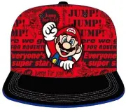 Super Mario Bros JUMP Snapback Baseball Cap Hat Youth One size