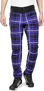 Jack Bunny(ジャックバニー) 262-2231013 Men's Long Pants (Checkered Pattern, TEXBRID: Stretchable) / Golf