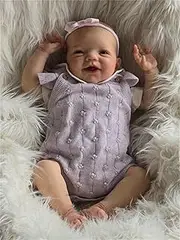 Anano Real Life Full Body Silicone Vinyl Baby Dolls 20 Inch Realistic Reborn Baby Girl Doll Lifelike Real Reborn Baby Dolls Look That Real Waterproof Baby Girl Anatomically Correct Baby Girls Dolls