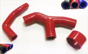 Red Silicone Intercooler Turbo Boost Hose Y-Pipe Kit For 01-07 Subaru WRX STi