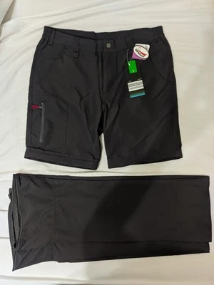 Crane Men's Convertible Zip Off Pants Cargo Trousers Hiking Travel Gym 3M New