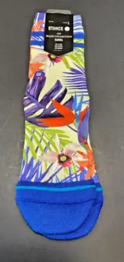 New Stance Kids Palm Crew Polyester Cushion Wade Collection Palm Socks L 3-5.5