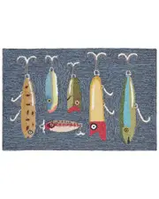 Liora Manne Frontporch Playing Hooky Grey Doormat