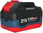 18-21V 2.0Ah 4.0Ah 6.0Ah Rechargeable Lithium Battery Compatible for Makita 18V Power Tools Cordless Wrench Saw Drill Grinder Screwdriver(1-6.0Ah Battery)