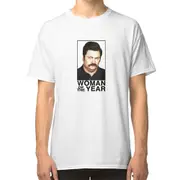 WOMAN OF THE YEAR - RON SWANSON T-shirt