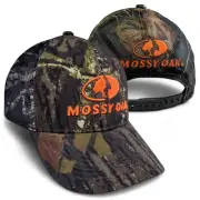 Mossy Oak Break Up Blaze Orange Logo Precurved Mesh Trucker Hat