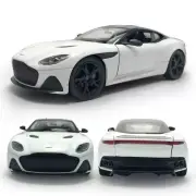 Aston Martin DBS Superleggera Model Car 1:24 Diecast Metal Vehicle White