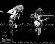 IAN ANDERSON PHOTO MARTIN BARRE JETHRO TULL 8x10 Concert Photo by Marty Temme 1A
