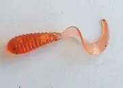 SOFT PLASTIC Worm Style Orange 20 pack, Fishing Tackle Lures