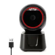 1D 2D QR Wired Barcode Scanner Automatic Sense Reader USB Desktop Barcode5279