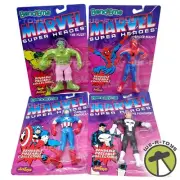 Marvel Super Heroes Lot of 4 Bend-Ems Poseable Set JusToys NRFP