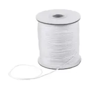 1.5mm Nylon Satin Cord 150 Yards Bracelet String Beading Thread, White
