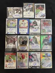 15 Baseball Rookie Autographs Topps Bowman Panini On Card RC Adell Vaughn Murphy