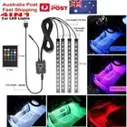 Car Interior LEDs Strip Lights RGB Wireless IR Music Voice Remote Control USB 5V