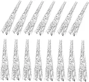 [Beatifufu] 120pcs Metal Embellishments Bead Caps for Diy Jewelry Making Spacer Beads Caps Bracelets Diy Materials Australia Exclusive