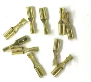 10 TrianHornby Push on 2.8mm x 0.5mm Ringfield Motor Terminals spade