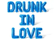 DRUNK IN LOVE Letter Balloon Banner - Bachelorette Party Supply Decorations