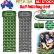 Self Inflating Mattress Camping Hiking Single Airbed Sleeping with Pillow Bag AU