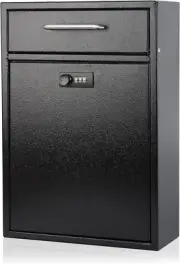 Steel Combination Lock Mail Boxes Outdoor,Locking Wall Mount Mailbox,Security Lo