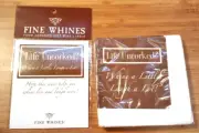 NOS FINE WHINES Wine Labels and Cocktail Napkins "Life Uncorked?" Fun Gift