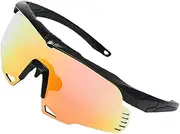 Motorcycle Goggles, Polarized Riding Glasses UV400 Protection High-Definition Film, Removable Sports Goggles, Fashion Eyewear for Men Women
