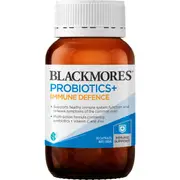 Blackmores Probiotics+ Immune Defence Gut Health Vitamin Capsules 30 Pack