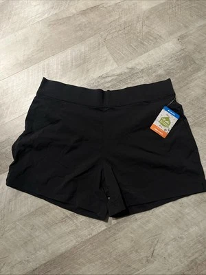 Columbia Womens Black Anytime Casual Shorts Size XL Active Fit New Free Ship