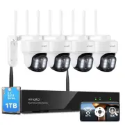 [Auto-Track Camera] 2K Auto-Track PTZ Wireless Security Camera System Outdoor...