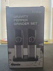 Xcuha Gravity Pepper Grinder Set - Rechargeable - NIB - Salt & Pepper - Spices