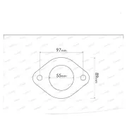 Redback Flange Gasket for Nissan Patrol K260 Y60 GQ Y61 GU Nomad C22 Pathfinder