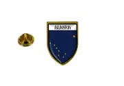 pins pin's flag national badge backpack hat shield world usa alaska
