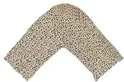 Gyulin Silky Soft Satin Soild Envelope Style V Shaped/Tri/Boomerang Pillow Cover Pillowcase Pillow Protector Cushion Cover for Orthopaedic/Pregnancy/Nursing Pillows,Only Cover No Insert Leopard