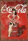 Coke Cola Rustic Vintage metal Tin Signs Garage, Man Cave, Shed, Bar & Home dec
