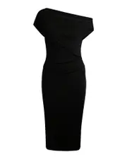 Boss One Shoulder Shift Dress