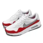 【NIKE 耐吉】休閒鞋 AIR MAX SC 男鞋 白 灰 紅 氣墊 經典 皮革 運動鞋(CW4555-107)