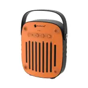 Nr-4014 Outdoor Hand-Held Bluetooth Speaker With Hands-Free Call Function Support Tf Card and Usb and Fm and Aux (Orange)