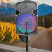 Bluetooth speaker(stand)portable SkyCube 12” 1 Tweeter 10500w P.M.P.O Mic Remote