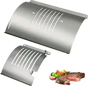 PB1020NX Flame Broiler Kit, Compatible with Platinum KC(PB1285KC), Flame Broiler Sliding Cover and Bottom Kit for Pit Boss KC Smoker Grill, Grill Replacement Parts with Two Side Adjusting Handle