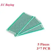 5pcs 3x7cm Double Side Prototype PCB diy Circuit Board Protoboard For Arduino