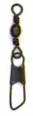 Eagle Claw 01052-12 Black Barrel Snap Swivel 20Ct