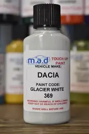 DACIA GLACIER WHITE 369 PAINT TOUCH UP KIT 30ML SANDERO DUSTER LOGAN STEPWAY